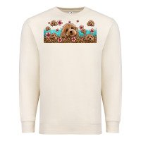 Sandshell floral cockapoo Premium Sweatshirt - Jasminsmagicworld