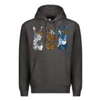 Charcoal Heather Easter Bunnies Premium Hoodie - Bettercallsaul