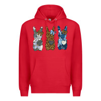Red Easter Bunnies Premium Hoodie - Bettercallsaul