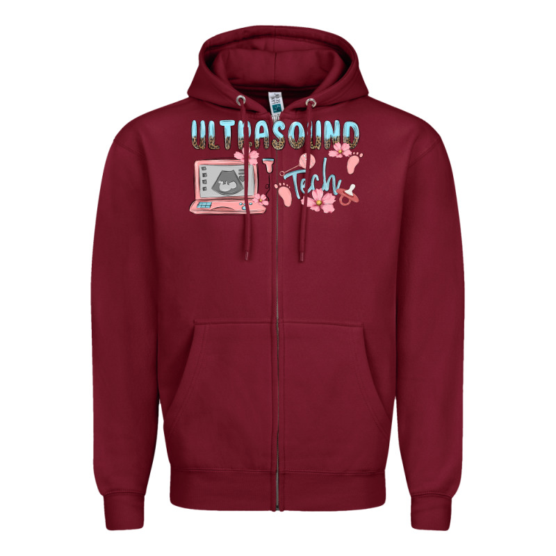 Ultrasound Tech Zipper Hoodie by MaliasSmallBusiness | Teevron