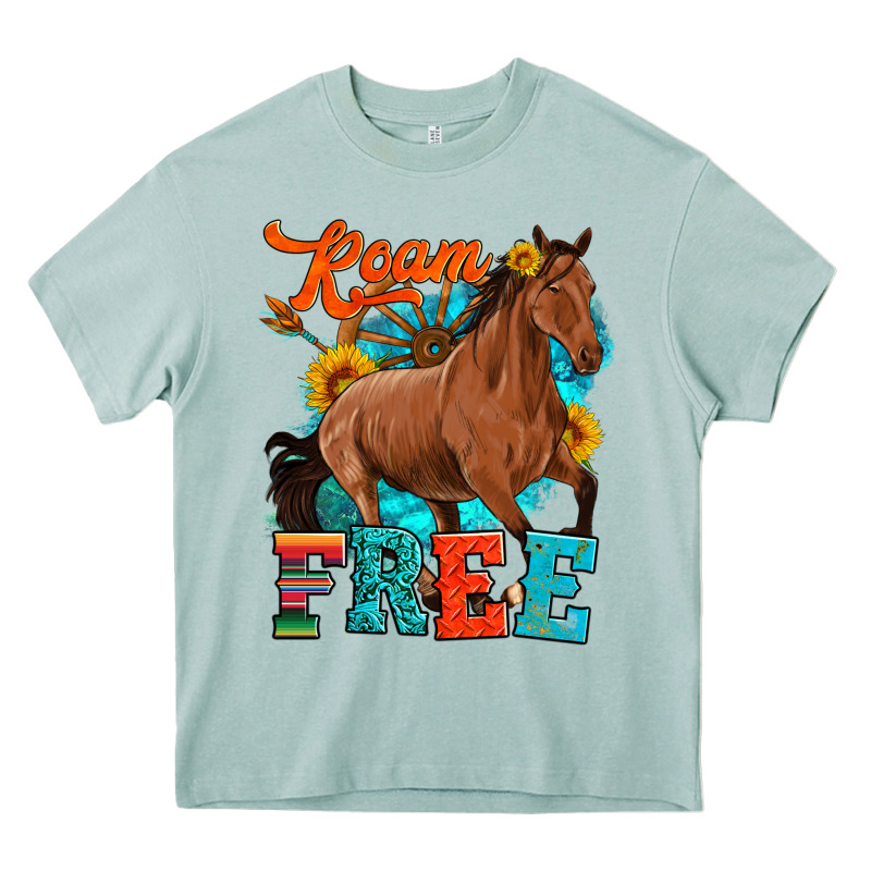 Roam Free Galloping Heavy Core Tee by Artiststas | Teevron