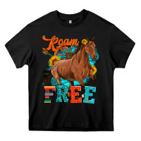 Black roam free galloping Heavy Core Tee - Artiststas