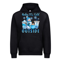 Black baby it's cold outside Urban Hoodie - CowGirlArtShop