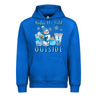 Cobalt baby it's cold outside Urban Hoodie - CowGirlArtShop