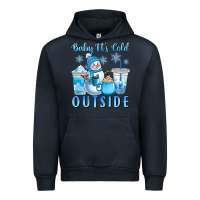 Navy baby it's cold outside Urban Hoodie - CowGirlArtShop