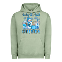 Pigment Oil Green baby it's cold outside Urban Hoodie - CowGirlArtShop