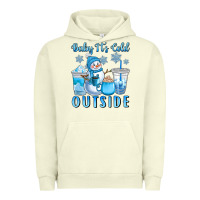 Pigment Pistachio baby it's cold outside Urban Hoodie - CowGirlArtShop