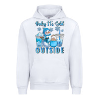 White baby it's cold outside Urban Hoodie - CowGirlArtShop