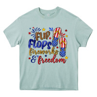 Arona flip flops fireworks and freedom Heavy Core Tee - texasbilliewilder