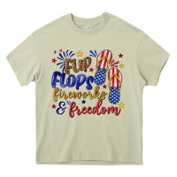 Mossy flip flops fireworks and freedom Heavy Core Tee - texasbilliewilder