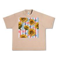 Burro patriotic sunflowers stripes and stars seamless patrern Urban Heavy Tee - BundleAndBundleShop