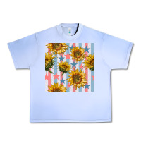 Grape Ice patriotic sunflowers stripes and stars seamless patrern Urban Heavy Tee - BundleAndBundleShop