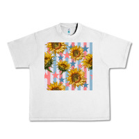 Lunar Rock patriotic sunflowers stripes and stars seamless patrern Urban Heavy Tee - BundleAndBundleShop