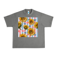 Tornado patriotic sunflowers stripes and stars seamless patrern Urban Heavy Tee - BundleAndBundleShop