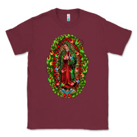 Burgundy our lady of guadalupe christmas Classic Tee - Jasminsmagicworld