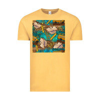 Vintage Mustard student delivery specialist seamless pattern Vintage Tee - BundleAndBundleShop