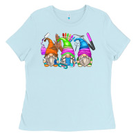 Baby Blue nail tech gnomes Ladies Tee - Zillion Design Studio