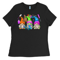 Black nail tech gnomes Ladies Tee - Zillion Design Studio