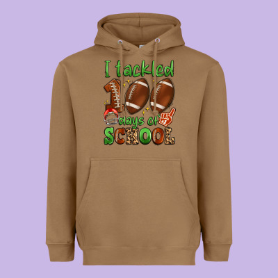 I Tackled 100 Days Of School Heavyweight Hoodie Designed By Artiststas