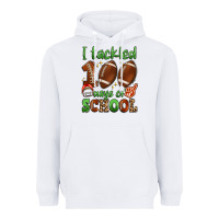 White i tackled 100 days of school Heavyweight Hoodie - Artiststas
