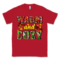 Red warm and cozy with scarf Classic Tee - AdoDesignShop