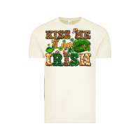 Vintage Arctic kiss me i am irish  with lips and shamrocks Vintage Tee - AdoDesignShop