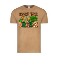 Vintage Camel kiss me i am irish  with lips and shamrocks Vintage Tee - AdoDesignShop