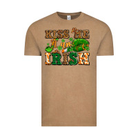 Kiss Me I Am Irish  With Lips And Shamrocks Vintage Tee | Teevron