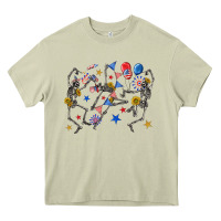 Mossy fourth of july dancing skeleton Heavy Core Tee - texasbilliewilder