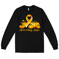 Black childhood cancer awareness month harvesting hope Long Sleeve Tee - Jasminsmagicworld