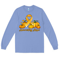 Colony Blue childhood cancer awareness month harvesting hope Long Sleeve Tee - Jasminsmagicworld