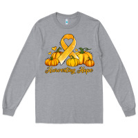 Heather Grey childhood cancer awareness month harvesting hope Long Sleeve Tee - Jasminsmagicworld