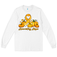White childhood cancer awareness month harvesting hope Long Sleeve Tee - Jasminsmagicworld