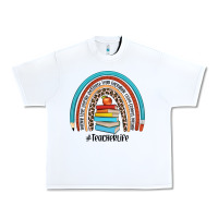 White #teacherlife Urban Heavy Tee - JahusDesignShop