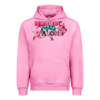 Fuchsia Pink nobody fights alone cancer awareness Urban Hoodie - CowGirlArtShop