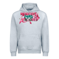 Heather Grey nobody fights alone cancer awareness Urban Hoodie - CowGirlArtShop