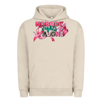 Pigment French Oak nobody fights alone cancer awareness Urban Hoodie - CowGirlArtShop