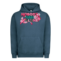 Pigment Midnight Navy nobody fights alone cancer awareness Urban Hoodie - CowGirlArtShop