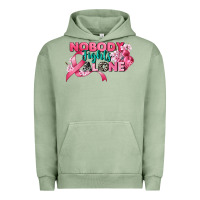 Pigment Oil Green nobody fights alone cancer awareness Urban Hoodie - CowGirlArtShop