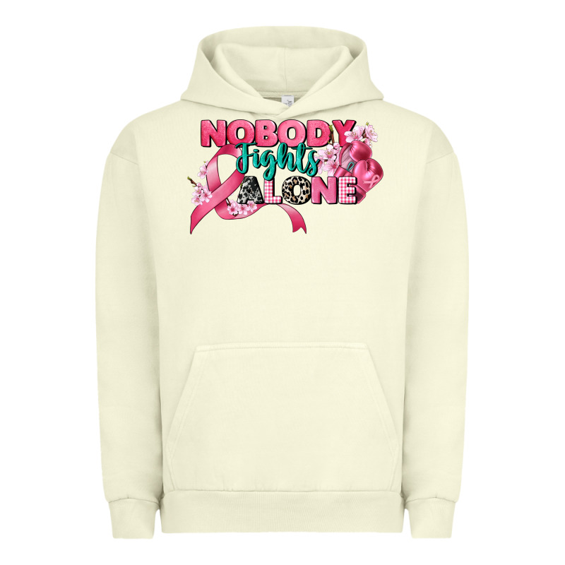 Nobody Fights Alone Cancer Awareness Urban Hoodie by CowGirlArtShop | Teevron