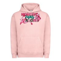 Pigment Salmon nobody fights alone cancer awareness Urban Hoodie - CowGirlArtShop