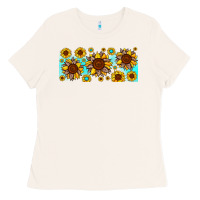 Bone leopard sunflower gemstone Ladies Tee - JahusDesignShop