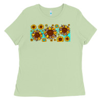 Leopard Sunflower Gemstone Ladies Tee | Teevron