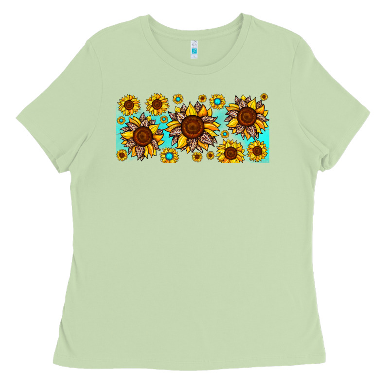 Leopard Sunflower Gemstone Ladies Tee by JahusDesignShop | Teevron