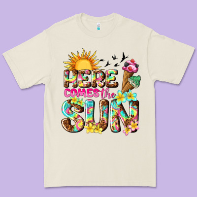 Here Comes The Sun Premium Tee Designed By Texasbilliewilder