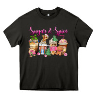 Asphalt sugar and spice pink gingerbread coffee cups Heavy Core Tee - Zillion Design Studio