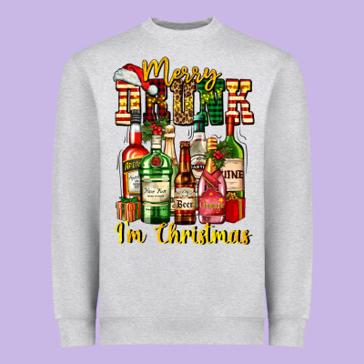 Merry Drunk Im Christmas Heavyweight Sweatshirt Designed By Adodesignshop