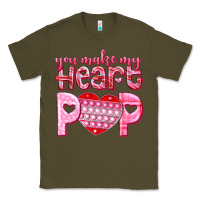 Army Green you make my heart pop Classic Tee - NancyCooperArtShop
