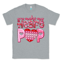 Heather Grey you make my heart pop Classic Tee - NancyCooperArtShop