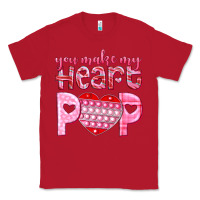 Red you make my heart pop Classic Tee - NancyCooperArtShop